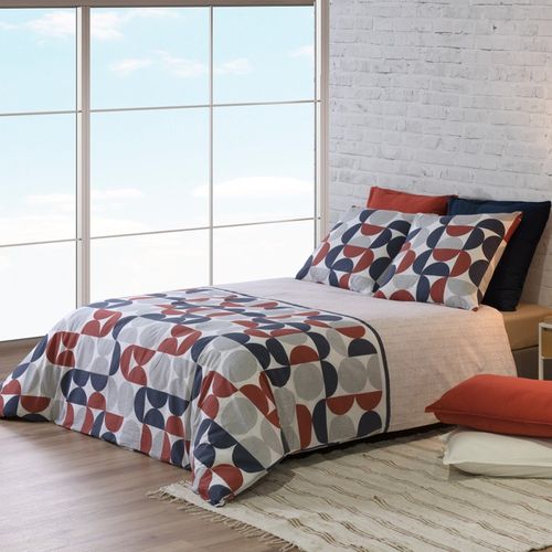 Housse De Couette 260x240 Moon + 2 Taies Coton 57 Fils