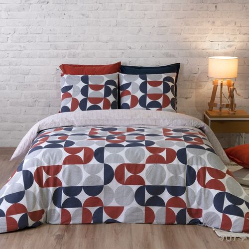 Housse De Couette 260x240 Moon + 2 Taies Coton 57 Fils