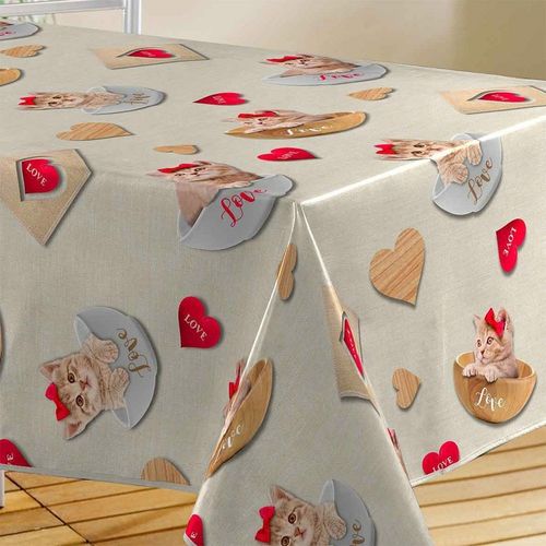 Nappe Toile Cirée 140x240 Cm Chats