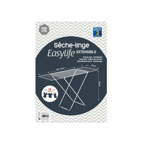 Séchoir à Linge Extensible 18 Mètres D'étendage