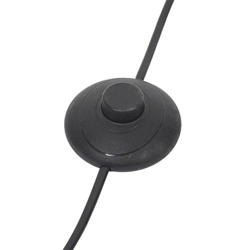 Lampadaire En Métal Noir Avec Abat Jour En Bouclette