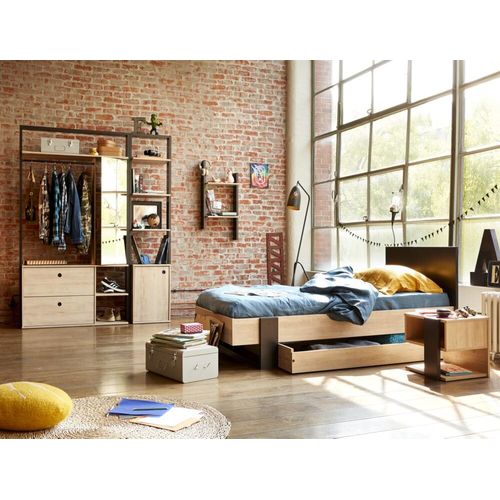 Tiroir de rangement DUPLEX imitation châtaignier