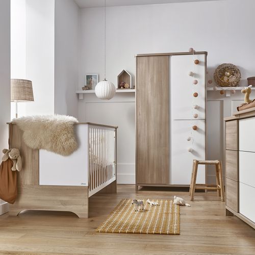 Lit Évolutif Sacha En Bois Bois Clair 70x140