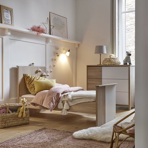 Lit Évolutif Sacha En Bois Bois Clair 70x140