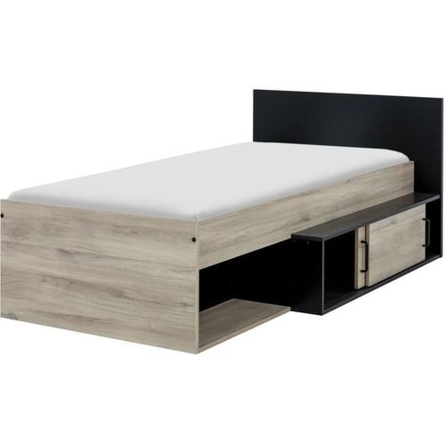 Lit Erquy 90 X 200 Couchage Junior Diagone L110 H80 P204