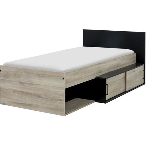 Lit Erquy 90 X 200 Couchage Junior Diagone L110 H80 P204