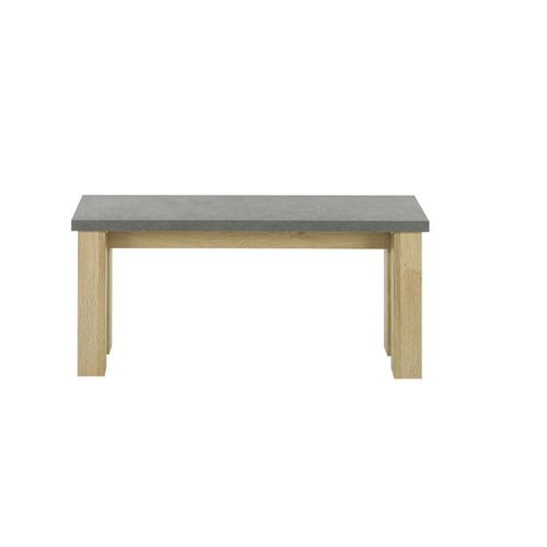 Banc Pour Table Carrée Effet Bois Chêne Clair/beige Résistant
