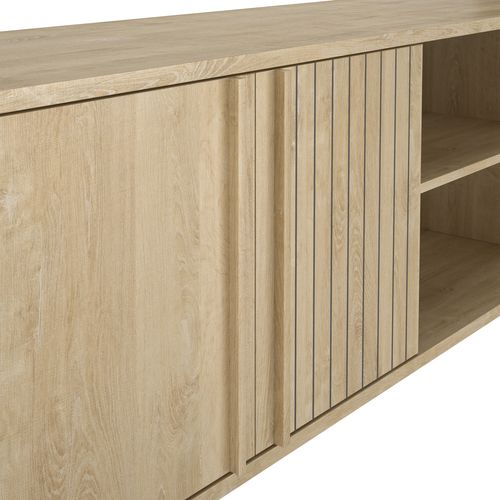 Meuble TV L.180 cm FARO chêne blond