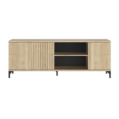 Meuble TV L.180 cm FARO chêne blond