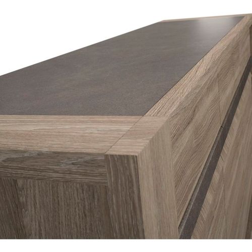 Buffet - Marceau - Chêne Reed - 3 Portes - 190 X 48 X 88 Cm