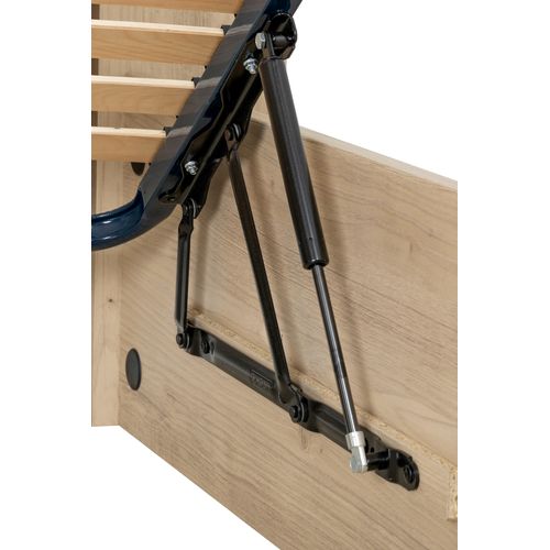 Lit coffre 140x190 cm BRUGGES imitation châtaignier naturel