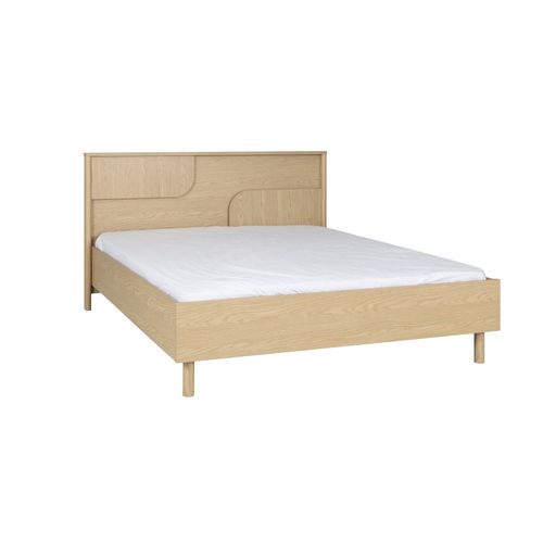 Lit 140x190 cm GALYS imitation chêne rookwood