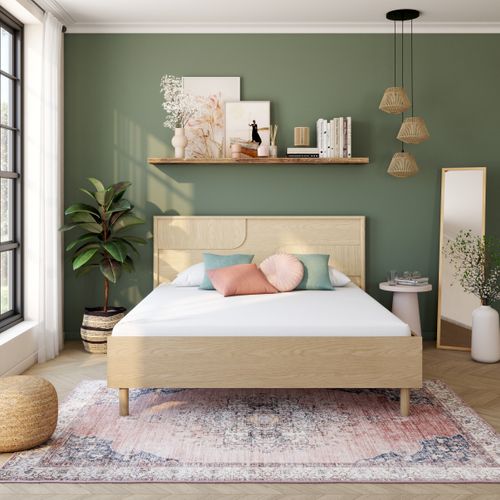 Lit 160x200 cm GALYS imitation chêne rookwood