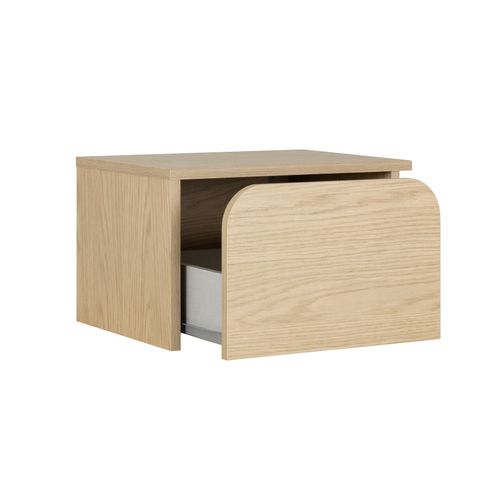 Chevet suspendu 1 tiroir GALYS imitation chêne rookwood