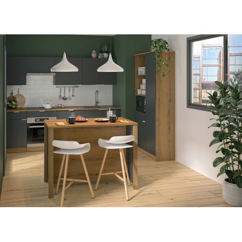 Ilot central EDEN chêne beton