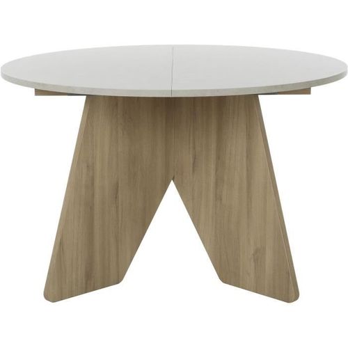 Table à Manger - Galeo - Ronde - 4/6 Places - 120/160 X 120 X 74 Cm