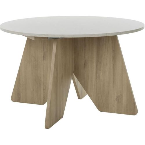 Table à Manger - Galeo - Ronde - 4/6 Places - 120/160 X 120 X 74 Cm