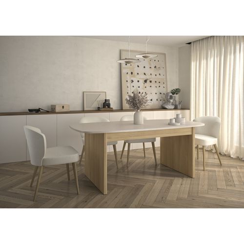 Table Rectangle Effet Bois Chêne Du Bocage