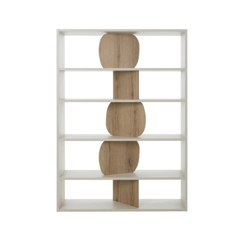 Bibliothèque MANOSQUE Grège / imitation chêne