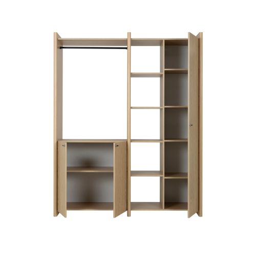 Armoire 3 portes GALYS imitation chêne rookwood