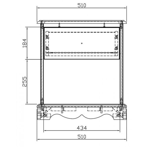 Chevet Taupe 1 Tiroir 1niche Charme