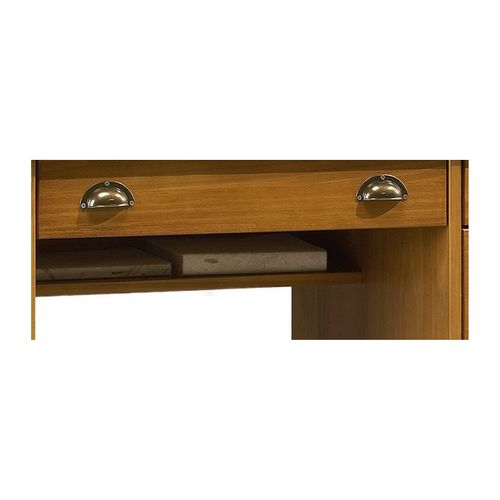 Bureau Ministre Pin Miel Style Anglais Charme 9 Tiroirs L 137.5 H 74.7 P 58.3 Cm