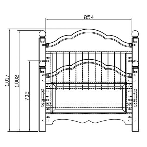 Lit Blanc 1 Place Pour Couchage 90 X 190 Cm L 99 H 100 P 198 Cm