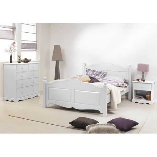 Lit Blanc 2 Places 160 X 200 De Style Anglais