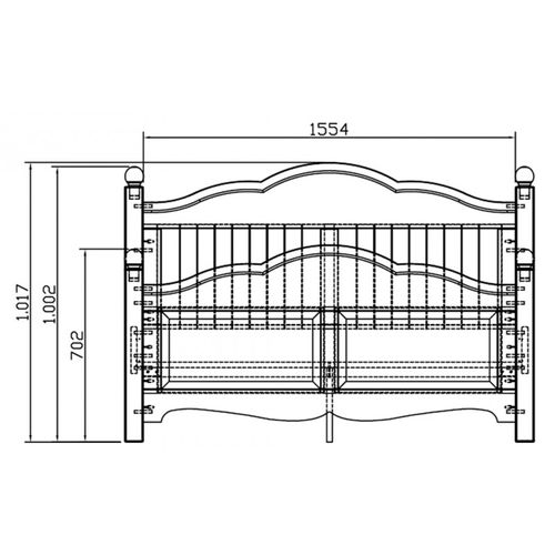 Lit Blanc 2 Places 160 X 200 De Style Anglais