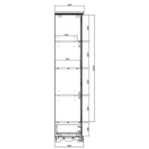 Armoire Bonnetière Blanche Style Anglais 1 Porte 1 Tiroir L 70 H 186 P 42 Cm