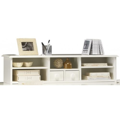 Ensemble Bureau Et Bibliothèque Blancs