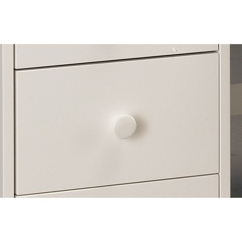 Haut De Vaisselier Blanc 9 Niches 2 Portes 2 Tiroirs Vitrés L 143 H 96 P 33 Cm