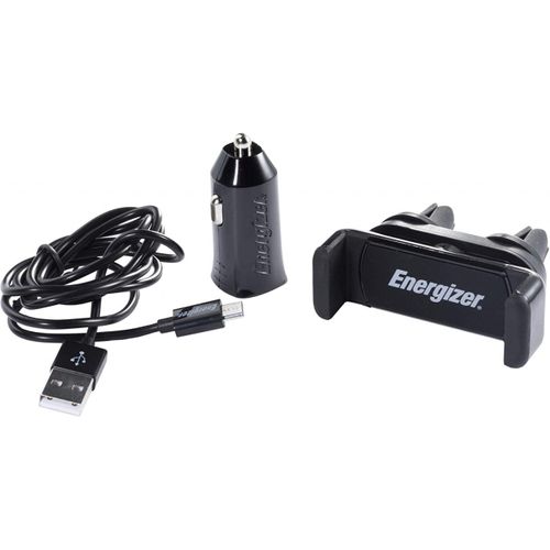 Kit Voiture - Support Clip - 1 A - 1 Usb - Câble Micro-usb Inclus - Prise Allume Cigare