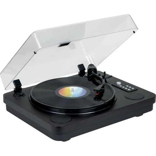 Platine Vinyle Bluetooth - Thomson - Tt650bt - Enregistrement USB - 2 Haut-parleurs - Noir