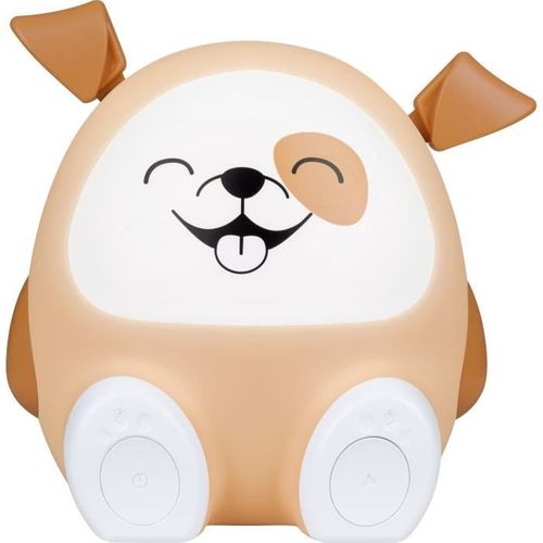 Enceinte Lumineuse Et Veilleuse - Bigben - Chien - Bluetooth 5.0, 15w, Veilleuse Réglable, Minuterie