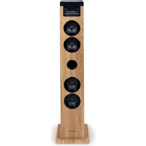 Tour Haut-parleur - Thomson - Noir/bois - Bluetooth/cd/usb/sd, 60w, Radio Fm, Télécommande
