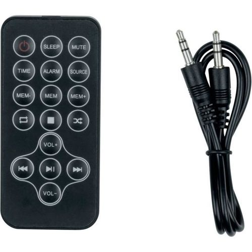 Tour Haut-parleur - Thomson - Noir/bois - Bluetooth/cd/usb/sd, 60w, Radio Fm, Télécommande