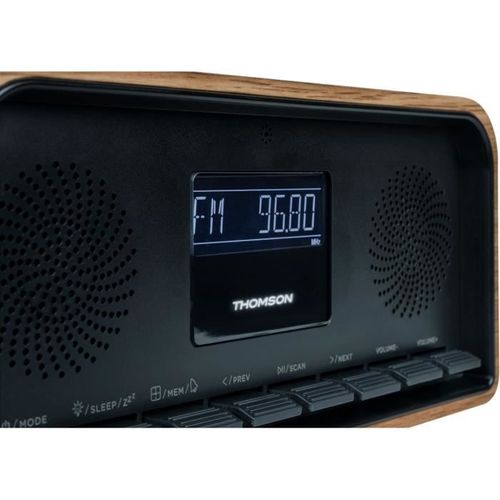 Radio-réveil Bluetooth Vintage Cosy - 30w, Radio Fm, Double Alarme, Écran LCD, Chargeur USB-c, 230v