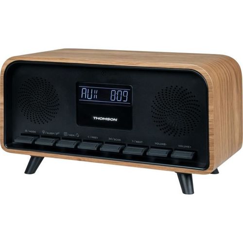 Radio-réveil Bluetooth Vintage Cosy - 30w, Radio Fm, Double Alarme, Écran LCD, Chargeur USB-c, 230v