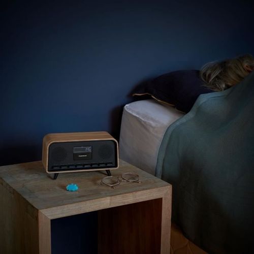 Radio-réveil Bluetooth Vintage Cosy - 30w, Radio Fm, Double Alarme, Écran LCD, Chargeur USB-c, 230v