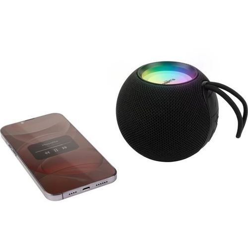 Enceinte Bluetooth Lumineuse - - Noir