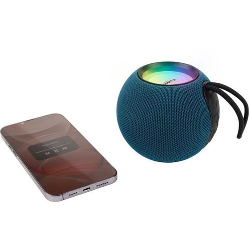 Enceinte Bluetooth Lumineuse - - Bleu