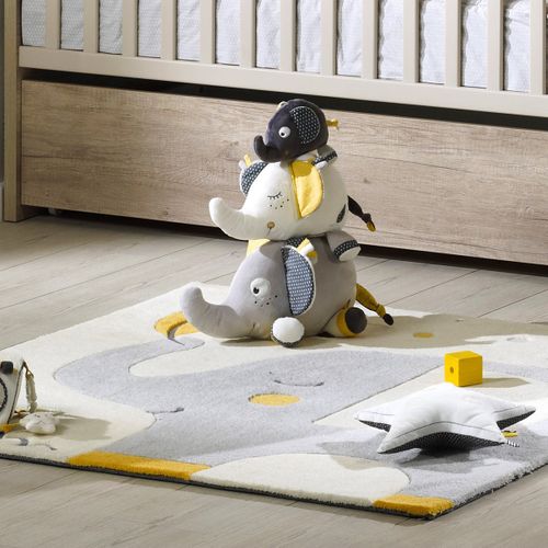 Tapis De Chambre En Acrylique Gris