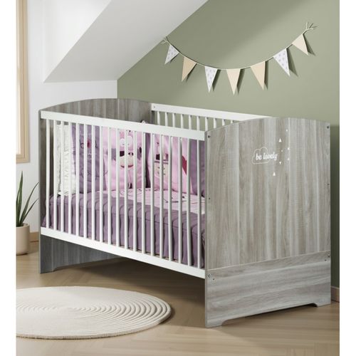 Smile Chêne Silex - Lit Bébé Évolutif 70x140 - Little Big Bed 70x140