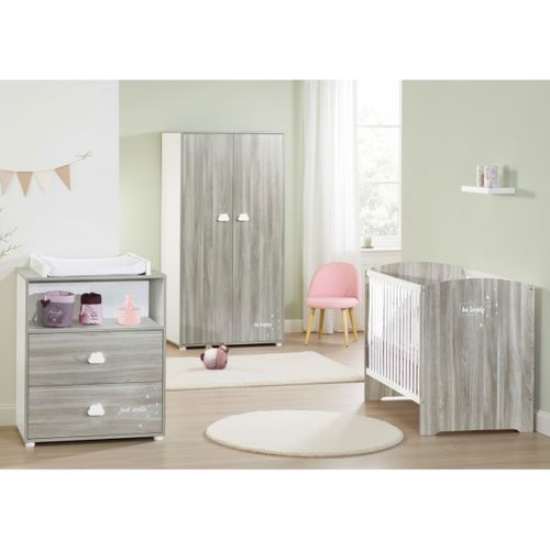 Smile - Armoire 2 Portes Chêne Silex