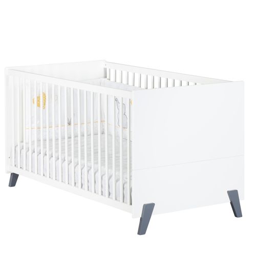 Joy  - Lit Bébé Évolutif -  Little Big Bed 70x140 - Gris