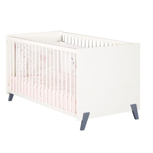 Joy  - Lit Bébé Évolutif -  Little Big Bed 70x140 - Gris
