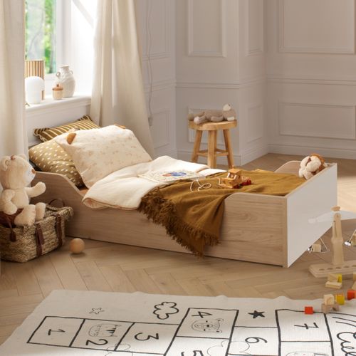 Kit D'évolution Lit Bébé à Lit Junior 140x70 Décor Bois