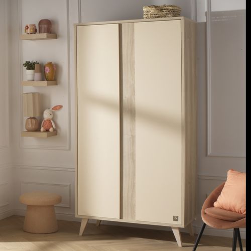 Armoire Bébé 2 Portes Avec Pieds Bois