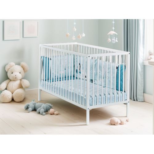 Lit Bébé Tout Barreaux En Bois Matelas Inclus